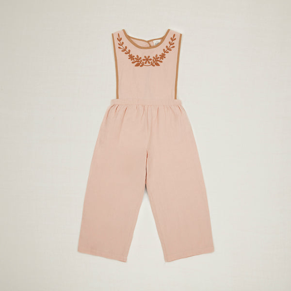 Apolina Kids Bobbie Linen Dungaree - Carnation