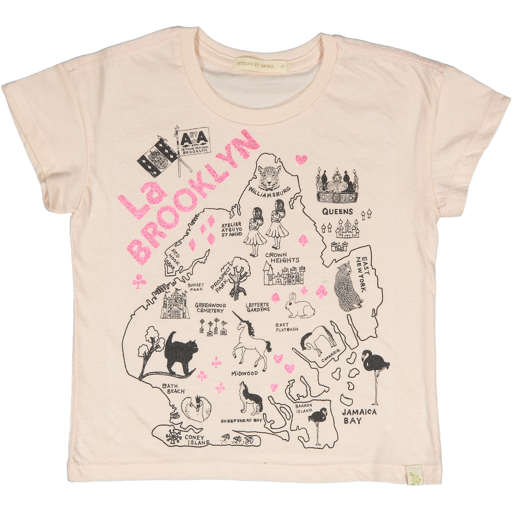 Atsuyo et Akiko La BROOKLYN Lara T-shirt - Peach
