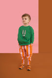 Hugo Loves Tiki Sweat Pants - Orange Pink Stripe