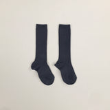Condor Ribbed Knee-High Socks - Coal