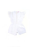 Coco and Ginger Isabel Playsuit - White Broiderie