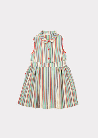 CARAMEL Balbina Dress - Multi Stripe