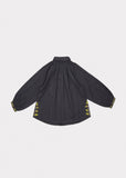 CARAMEL Haddon Embroidered Blouse - Dark Slate
