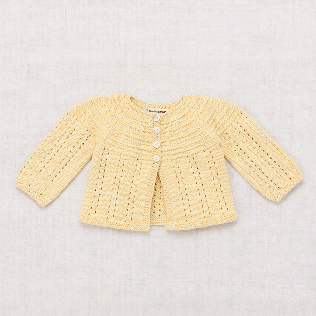 Misha & Puff Pram Cardigan - Buttercream